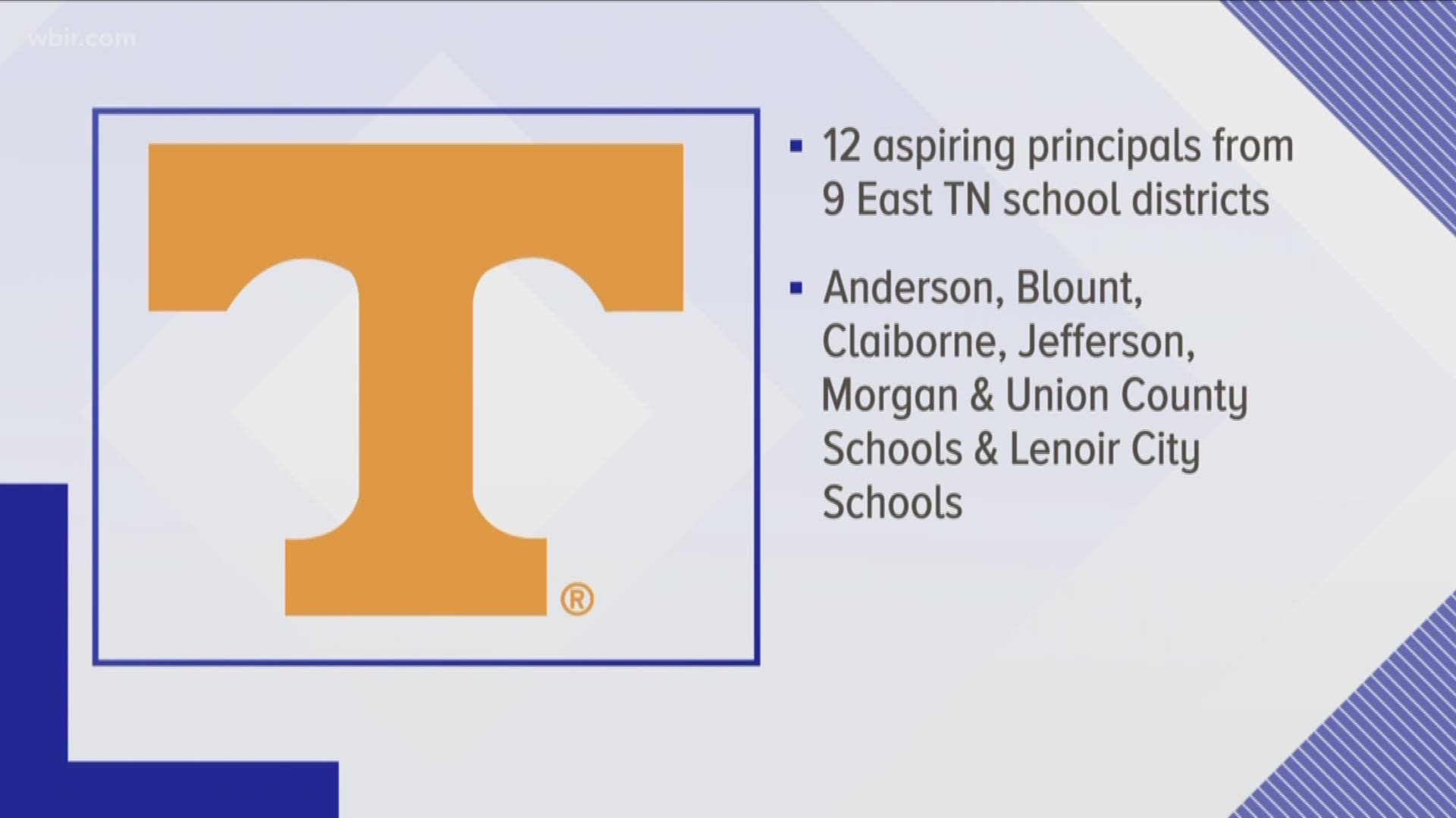 12 aspiring principals from 8 school districts in East Tennessee are now taking part in UT's leadership academy.