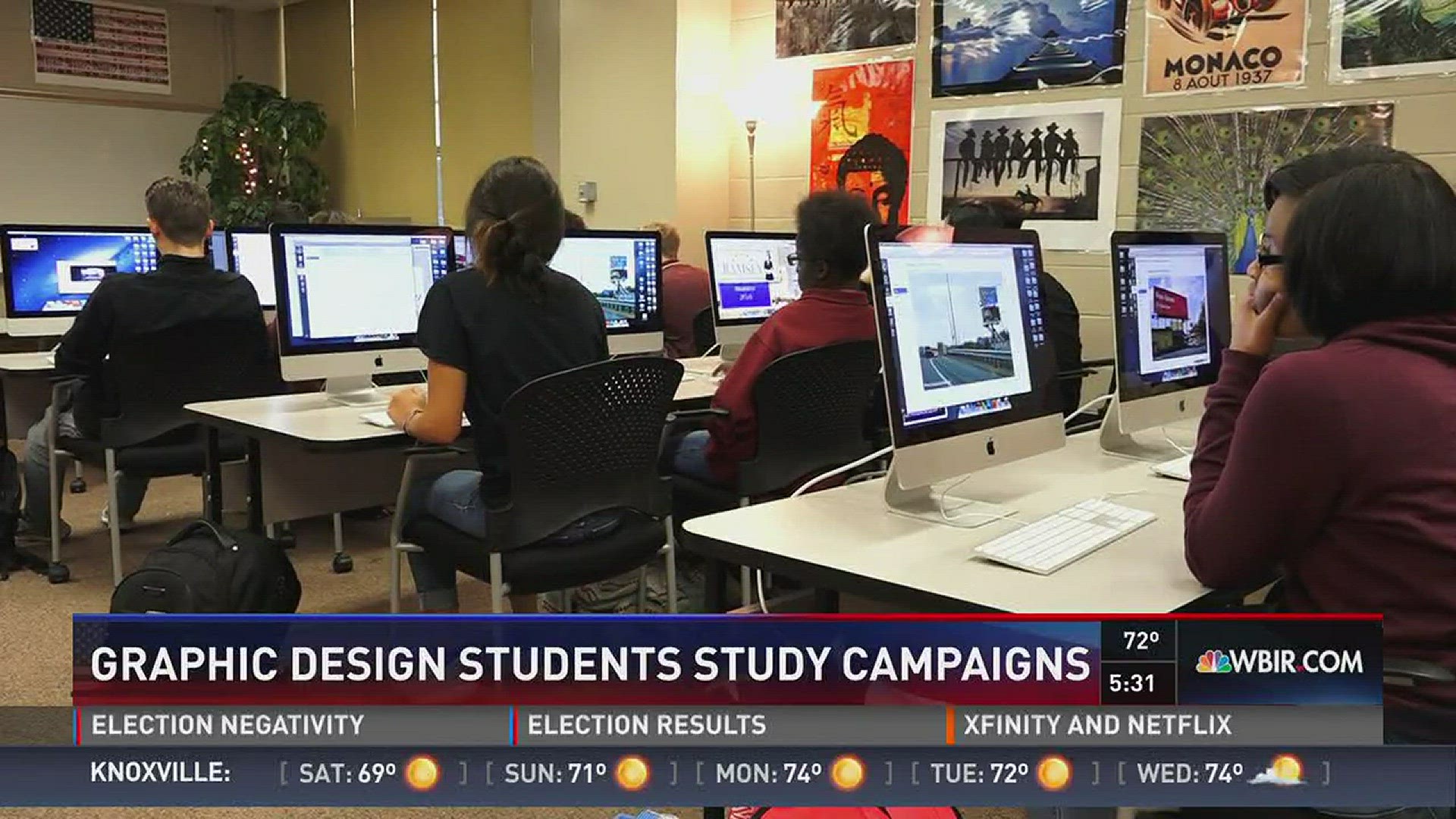 Nov. 4, 2016: With so much money being poured into winning your vote, a Fulton High School teacher decided it was worth studying. He's using the election to teach his graphic design students a lesson.