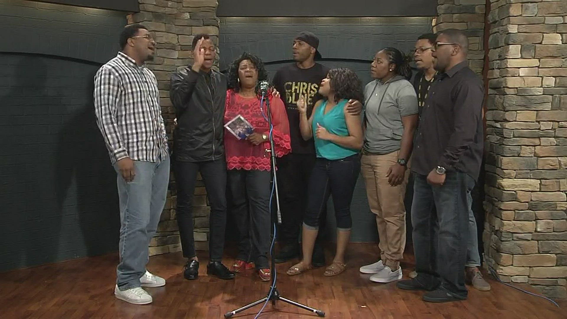 Voice winner Chris Blue and his family sing "We Have Come This Far by Faith."  Chris got his start singing in a gospel group with his family and remains grounded in his faith.