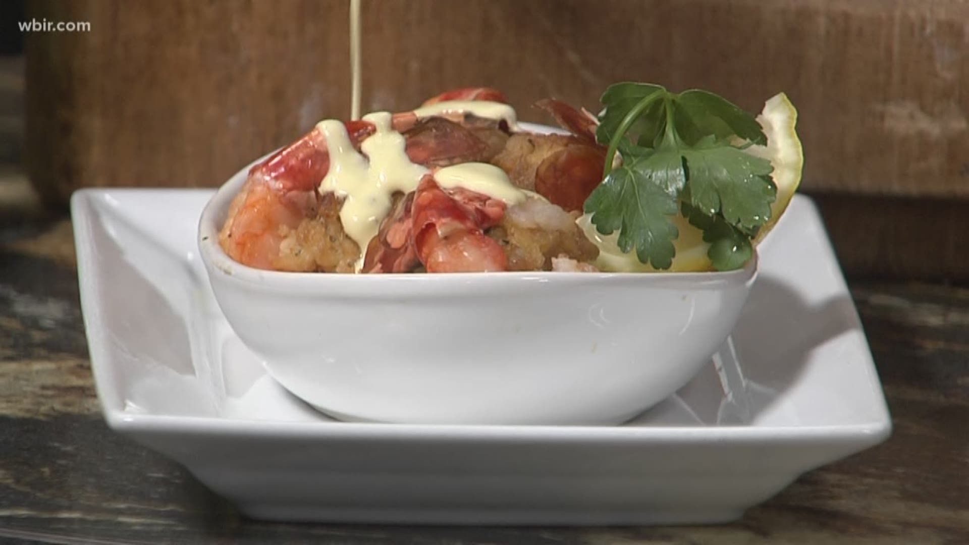 We are in the kitchen with Chef Frank who has a big dish for us: Baked Stuffed Shrimp.