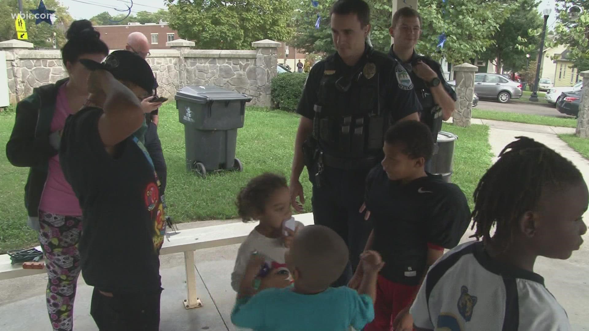 Dozens of officers participated in National Night Out in Knoxville on Tuesday. It's an annual event meant to build rapport between agencies and communities.