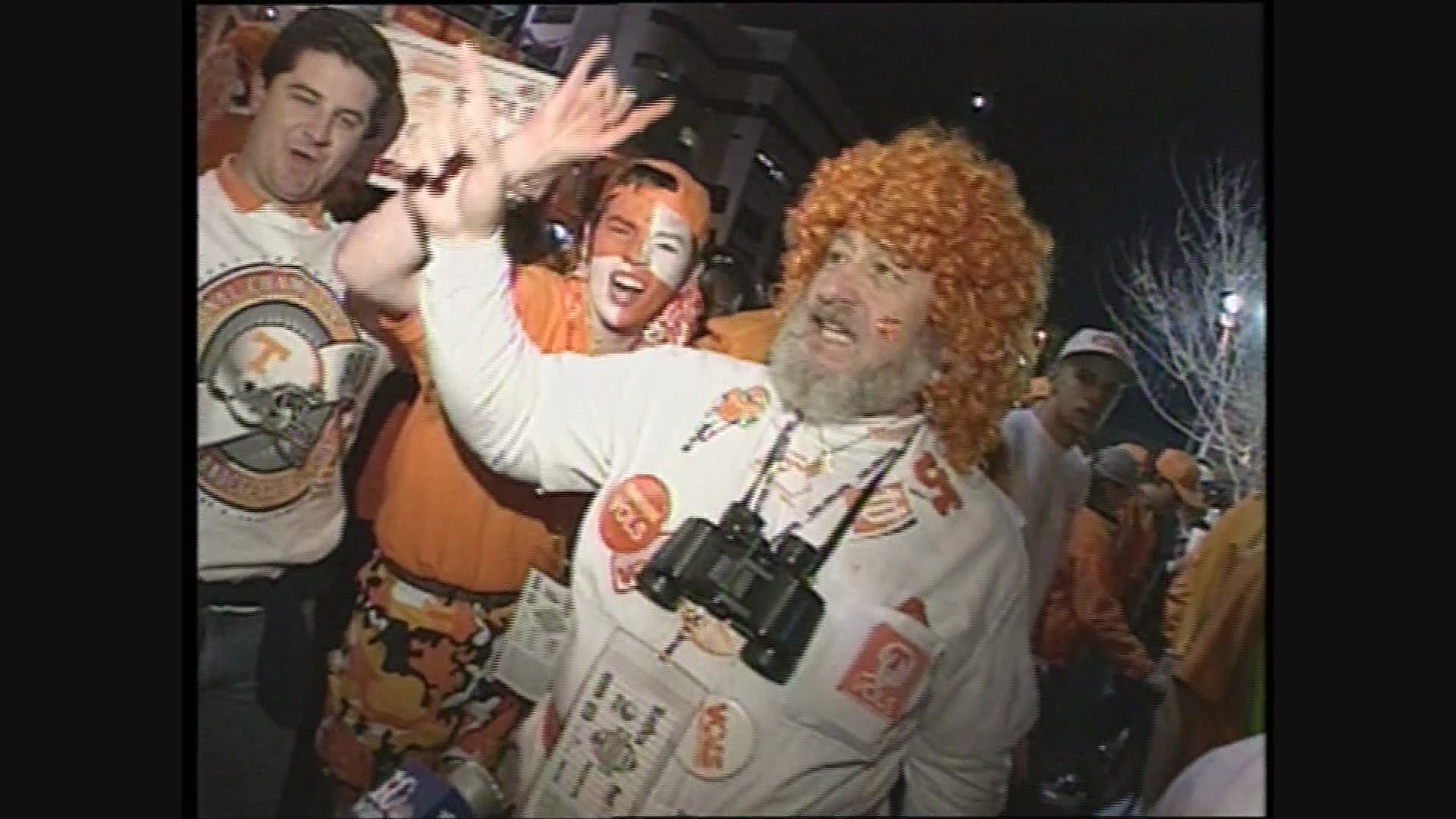 Vol fans celebrated hard after the team's win in the 1998 Fiesta Bowl.