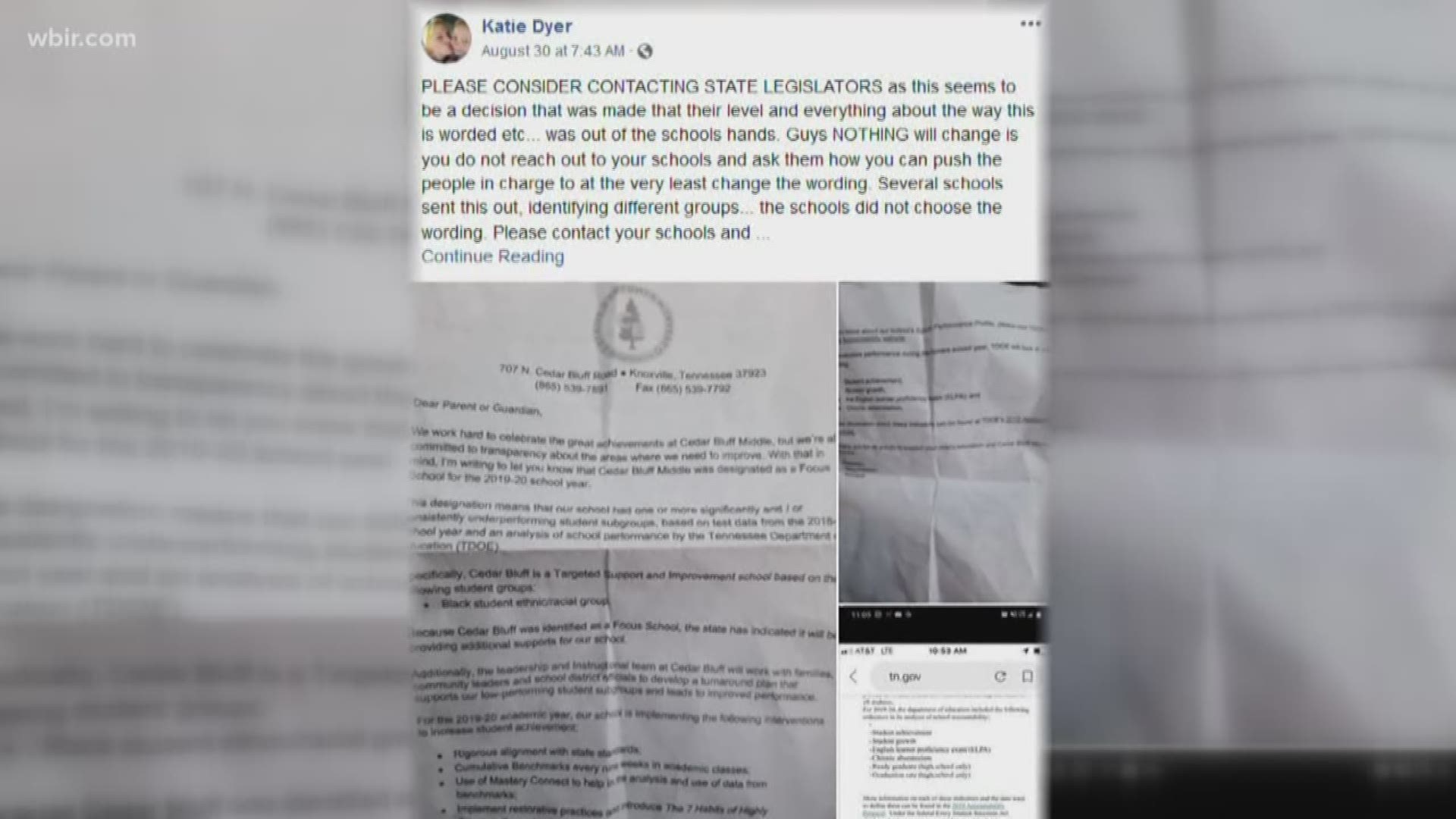 The Tennessee Department of Education says it plans to take a second look at the letter to avoid this from happening in the future. This is an issue being looked at by politicians and advocates both in Memphis and Nashville.
