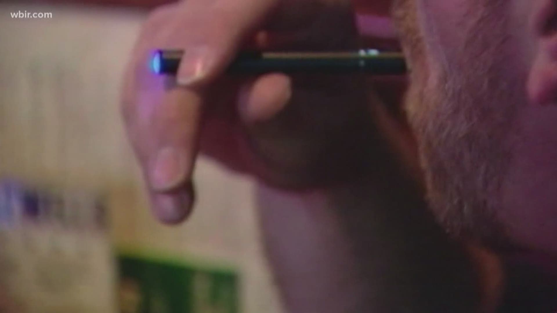 In Knox County -- almost 15 percent of high school students reported they use some type of e-cigarette.