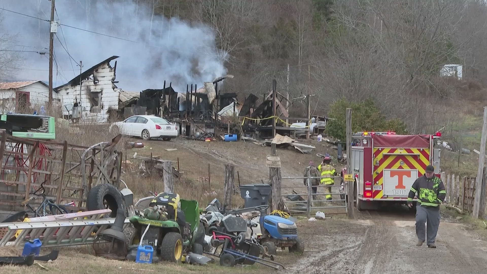 According to the Hawkins County Sheriff's Office, the 6-year-old was unable to get out of the house and died in the fire.