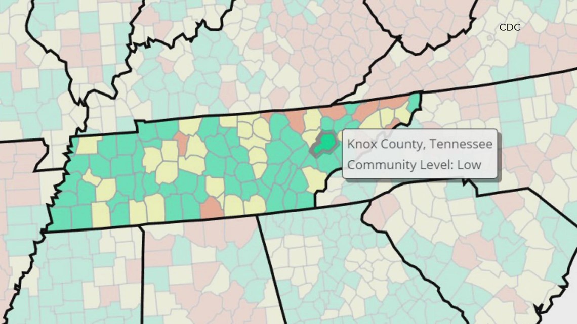 CDC: Knox Co. at low risk for COVID-19