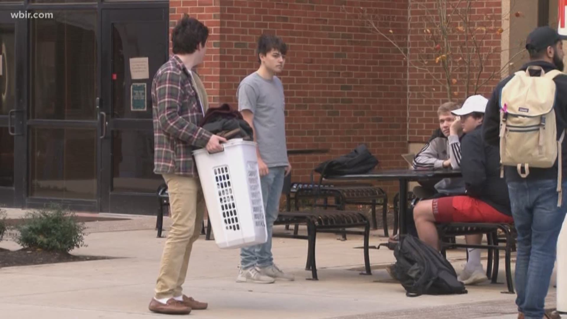 Nearly 400 students are out of their dorms just before finals