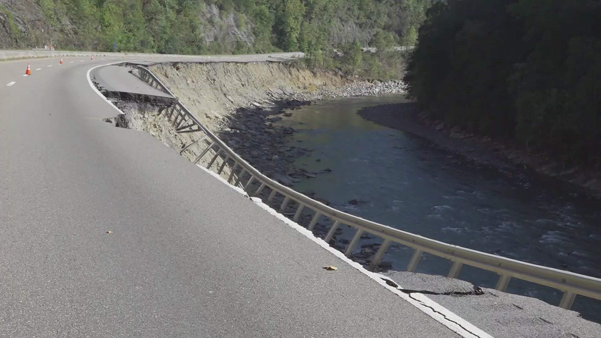 TDOT and North Carolina crews are working on opening the westbound lanes of I-40 for two-lane traffic.