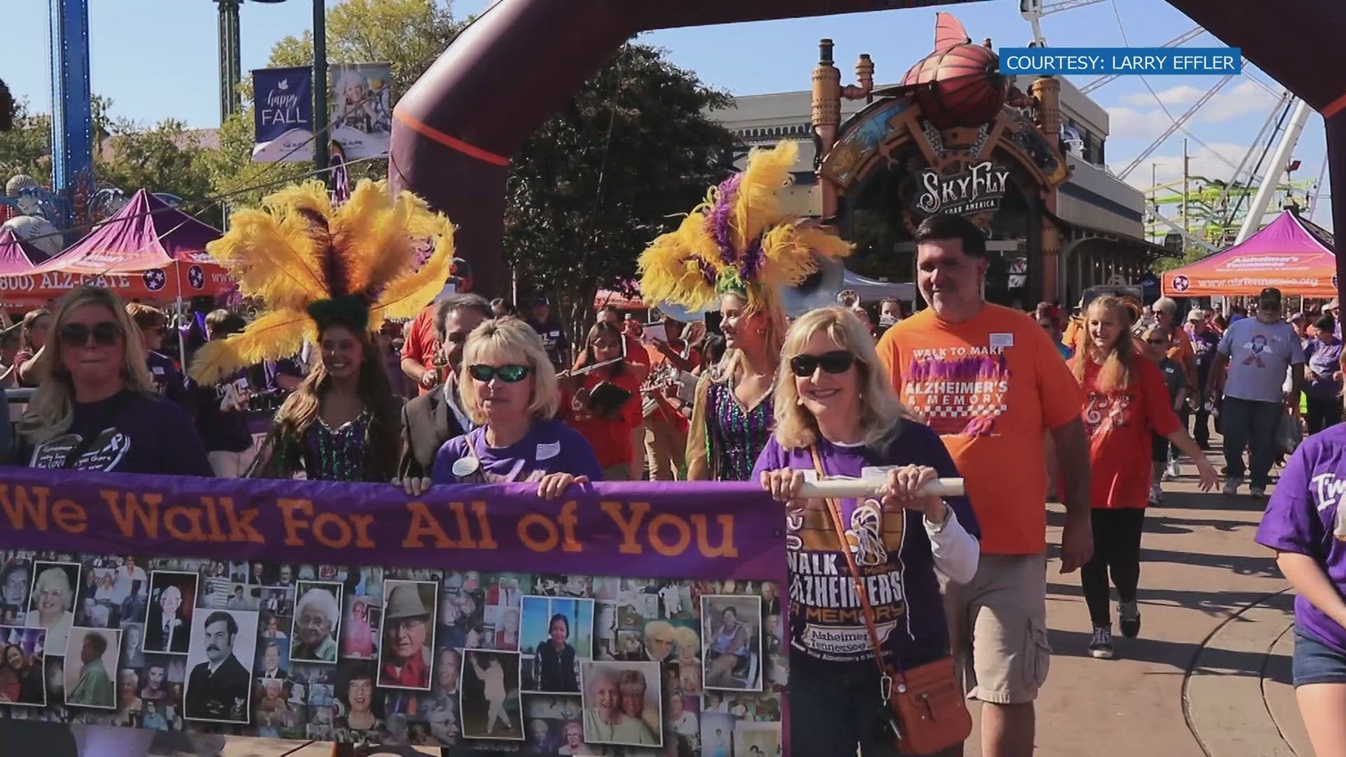 The Alzheimer's Association of Tennessee hosted the event where people got the chance to walk for family and friends.