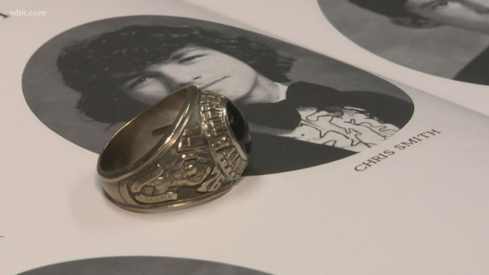 He lost his class ring the summer after high school graduation and wondered where it was.