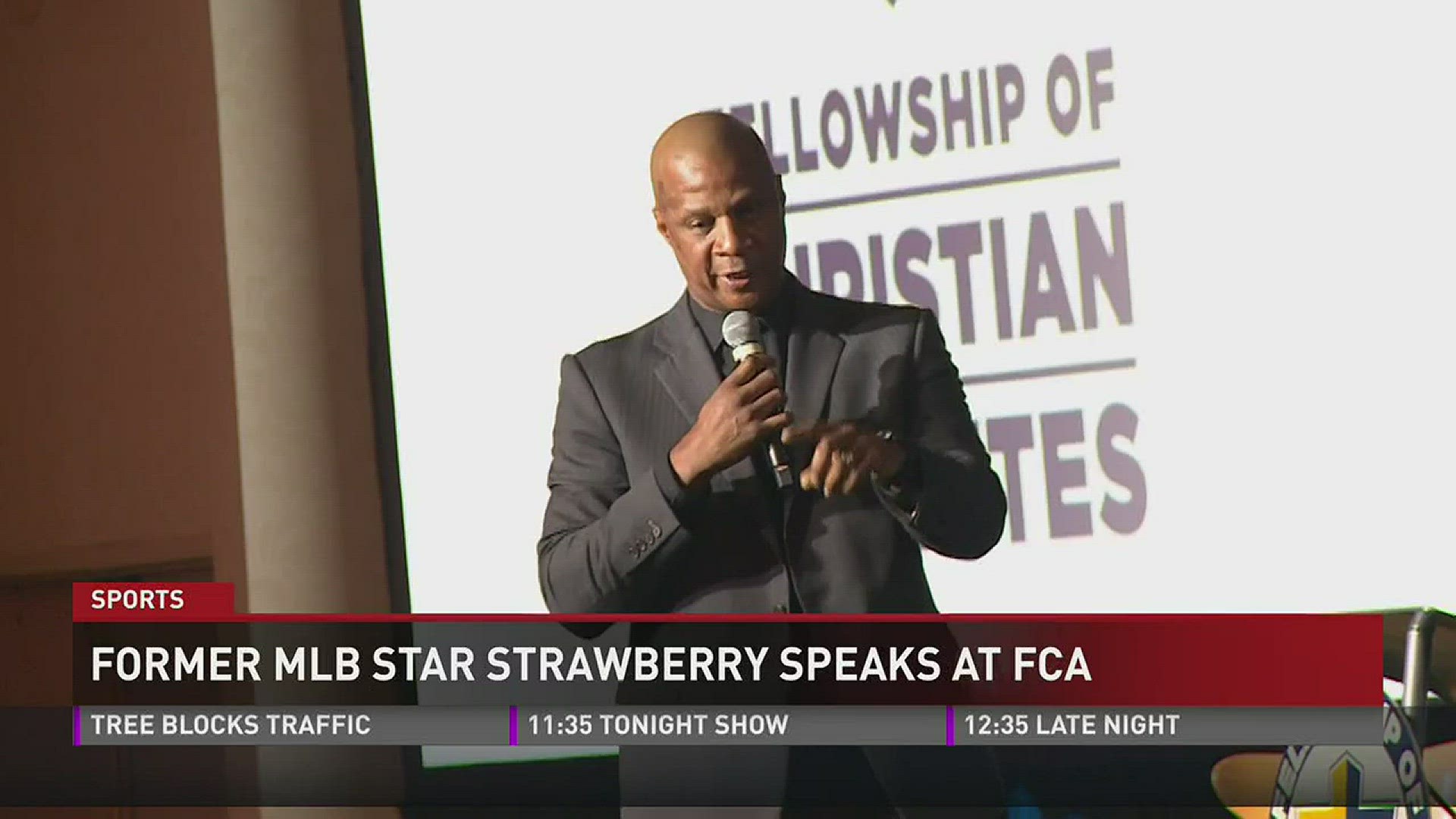 Eight-time MLB All-Star and four-time World Series champion Darryl Strawberry spoke at the Fellowship of Christian Athletes banquet in Knoxville on Monday.