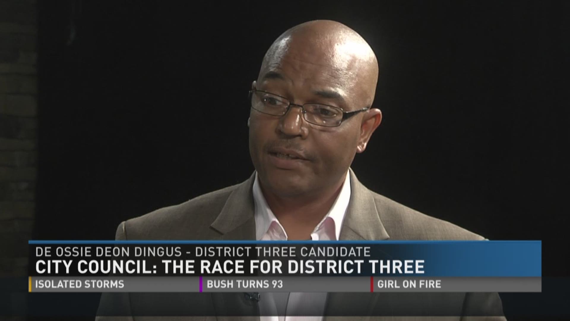 De Ossie Deon Dingus is one of four candidates running for the open seat in District 3 on Knoxville's City Council.