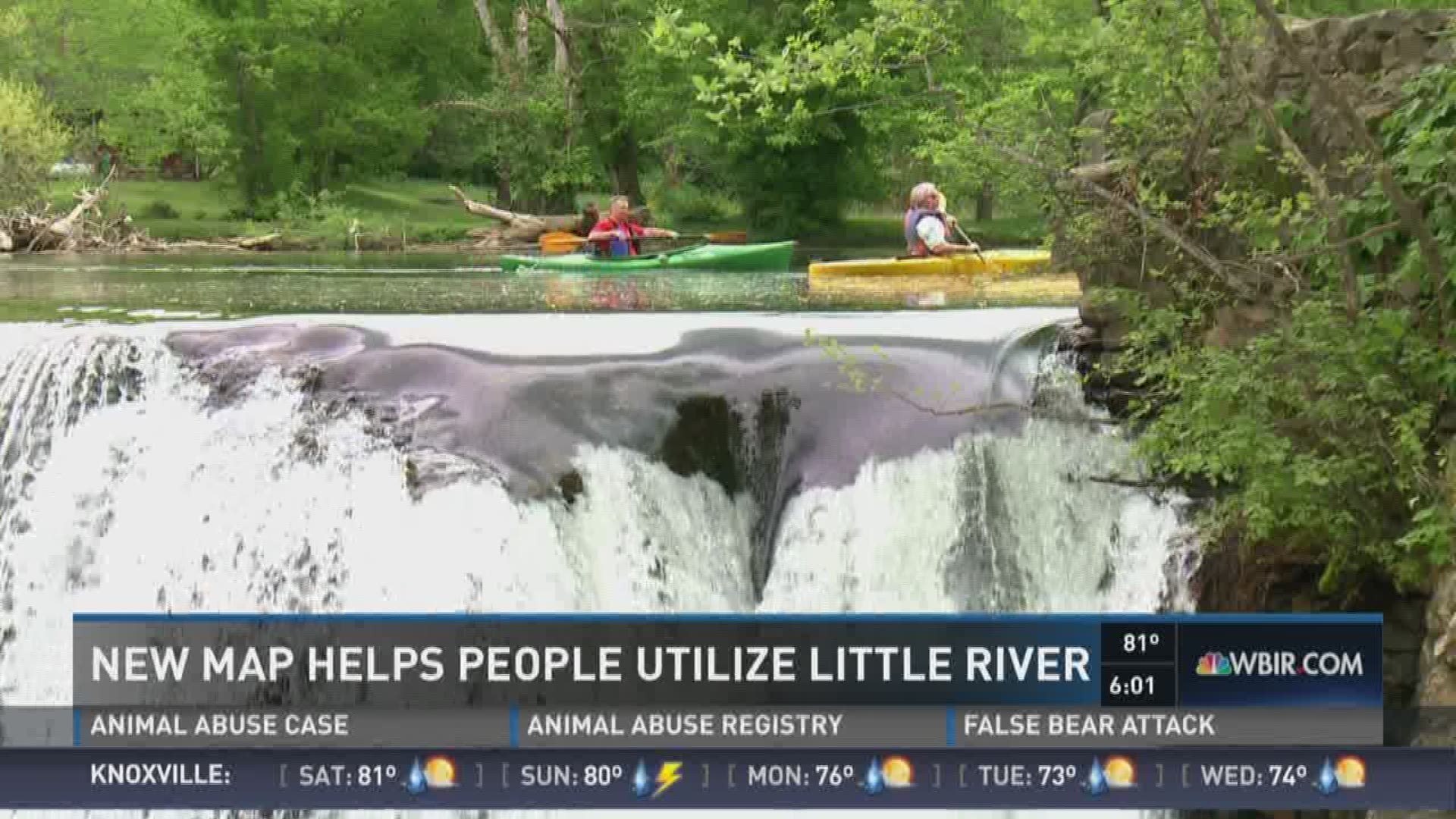 April 29, 2016:  A non-profit group that takes care of Blount County's Little River has mapped out a way to help people fall in love with it.