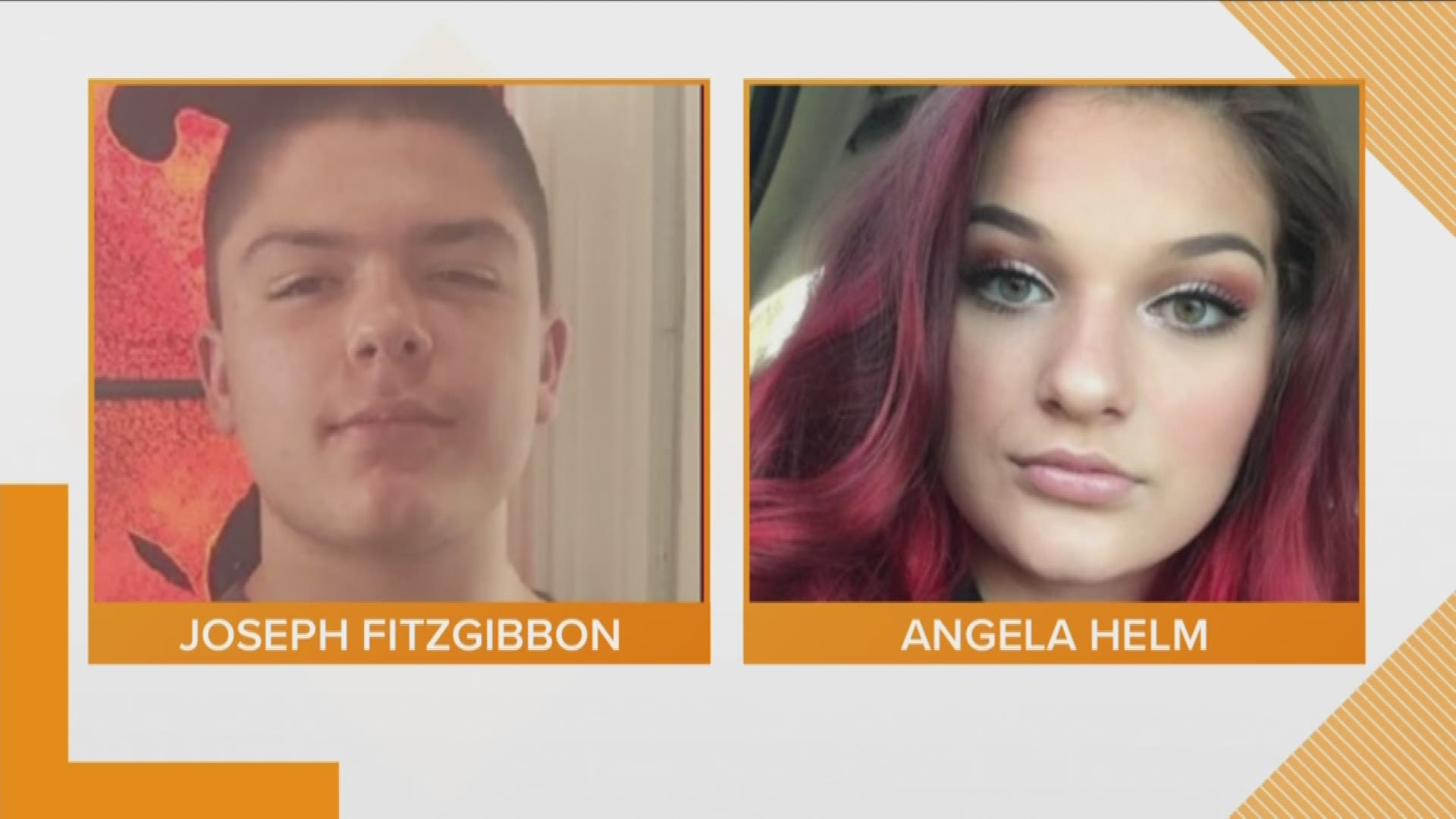15-year-old Joseph Fitzgibbon and 17-year-old Angela Helm are both from Memphis but have ties to East Tennessee.