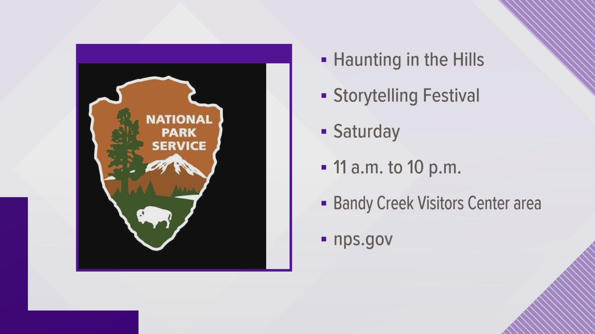 The  30th Annual Haunting in the Hills storytelling festival is Sept. 17, 11 a.m. to 10 p.m. at the Bandy Creek Visitor Center area at Big South Fork. Sept. 13, 2022