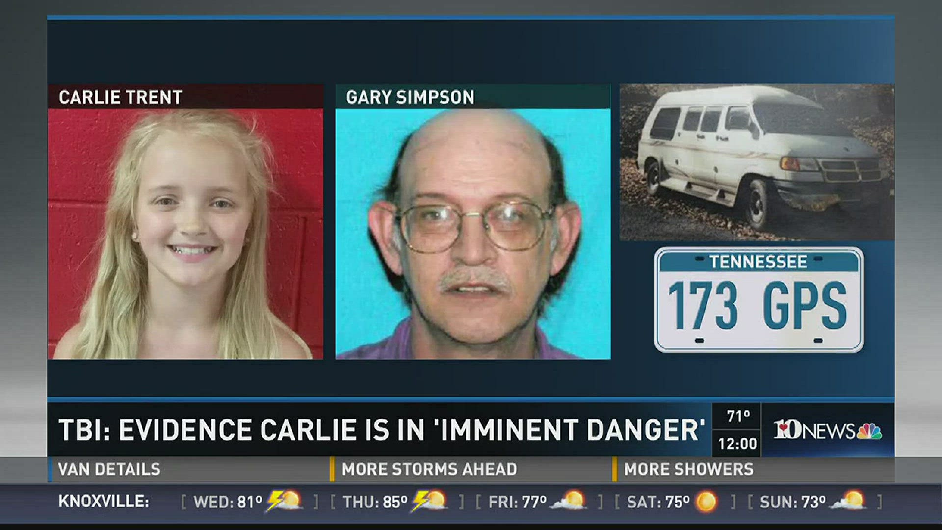 TBI Evidence that Carlie Trent is in 'imminent danger'