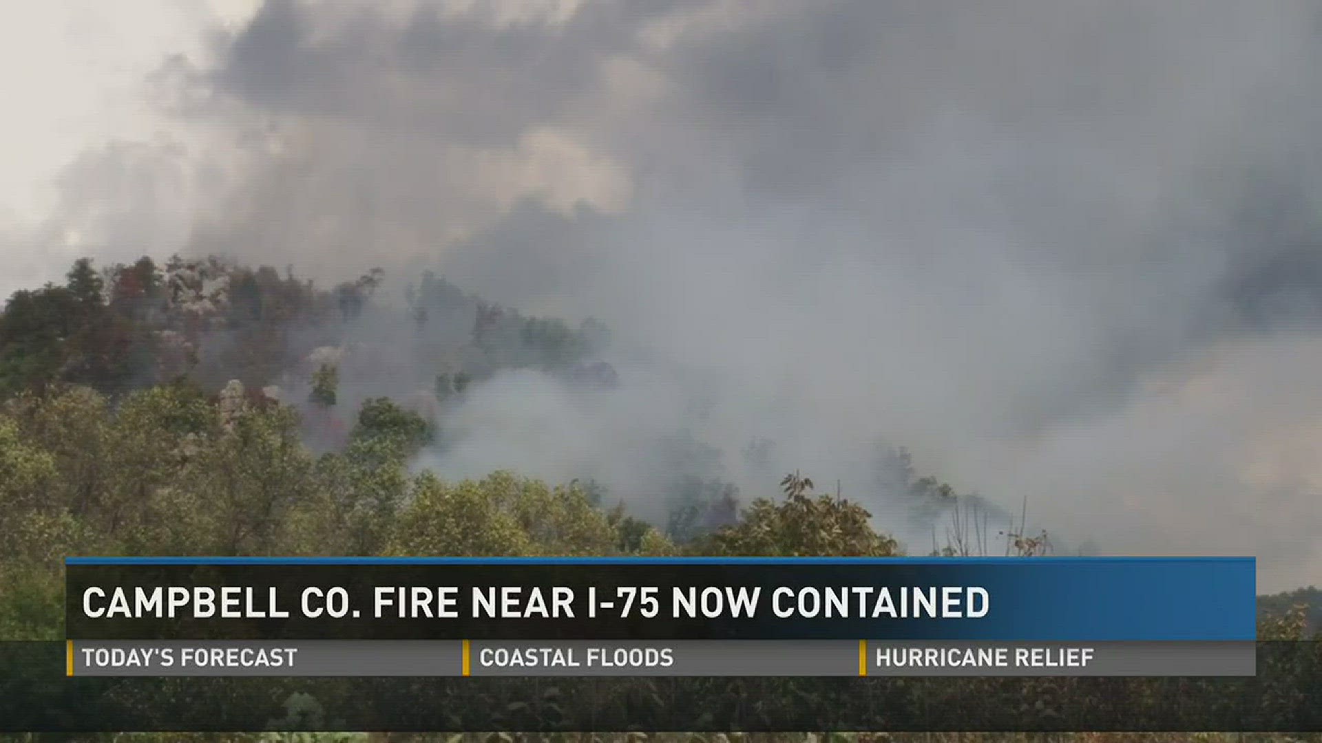 The fire in Campbell County started Saturday.