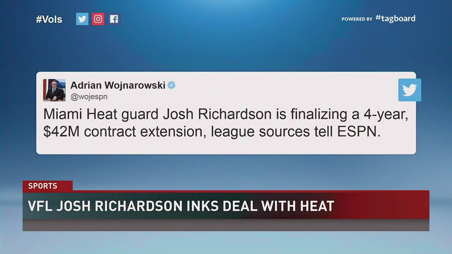 Reports says Richardson will sign a 4-year, $42 million dollar extension with the Miami Heat.