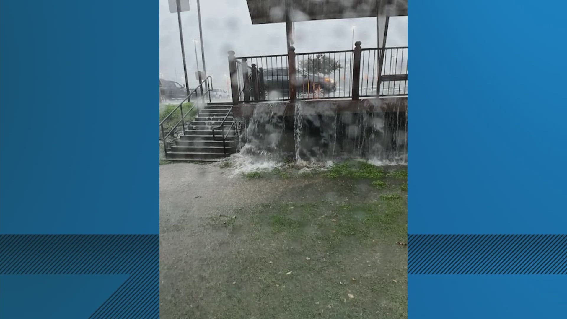 Showers and storms swept through the East Tennessee area on Thursday, dumping rain. More storms were expected on Friday, but rain was not expected over the weekend.