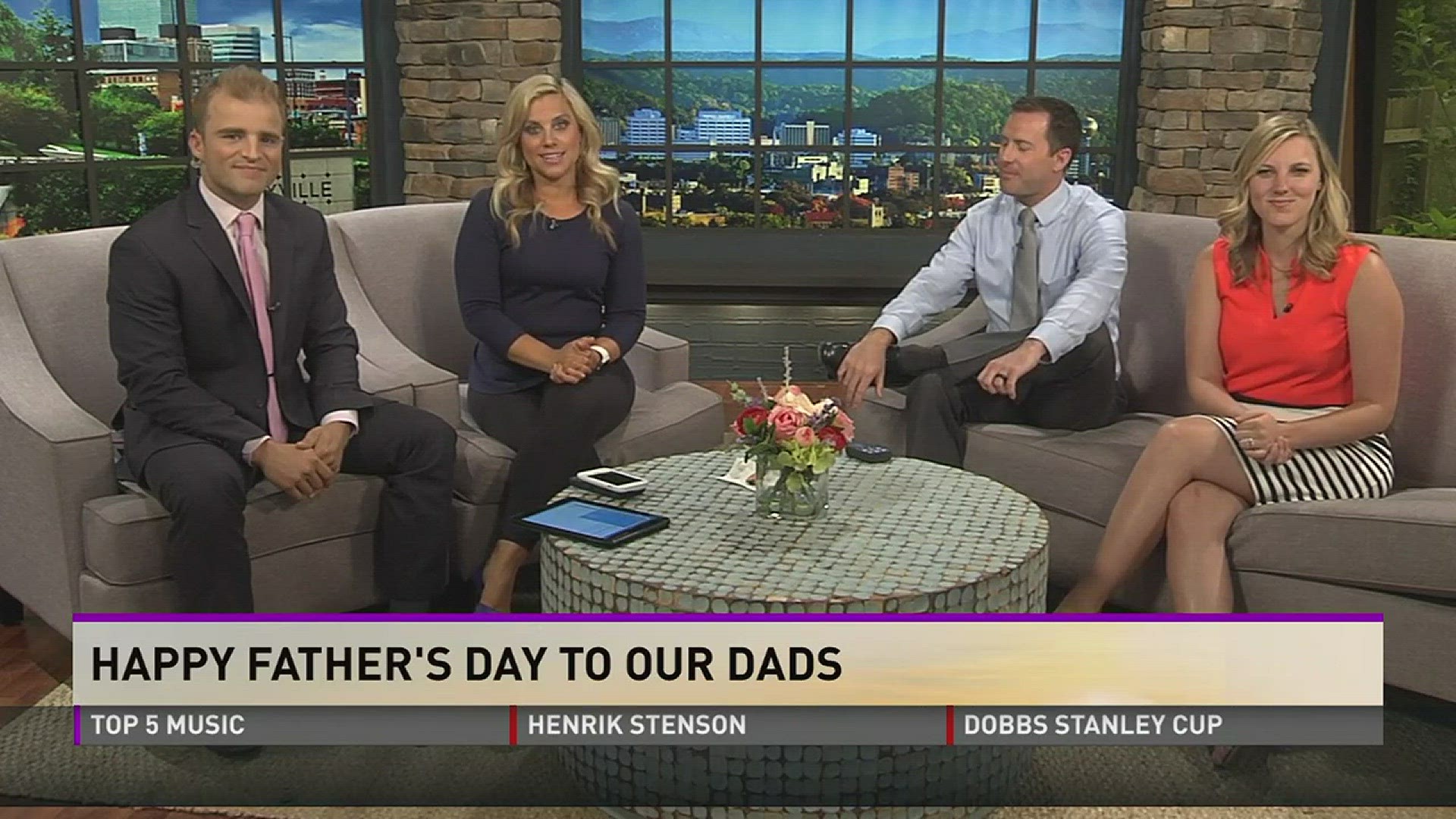 Abby, Brandon, Katie and Mike wish their dads a Happy Father's Day