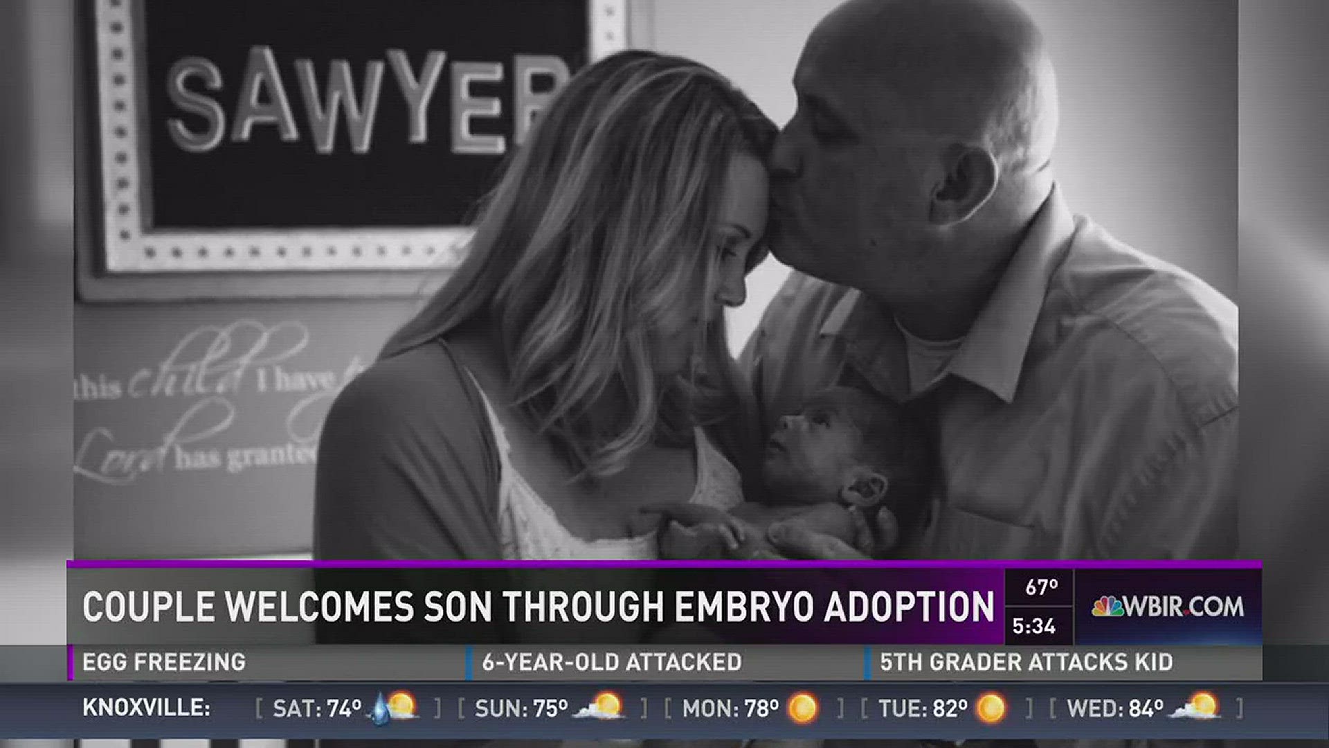 Most people who struggle with infertility will tell you it's exhausting and incredibly painful.  Jerry and Amber Lacey would agree.  They endured failed treatments and a failed adoption.  The couple had almost given up their dream of having a child.  Then