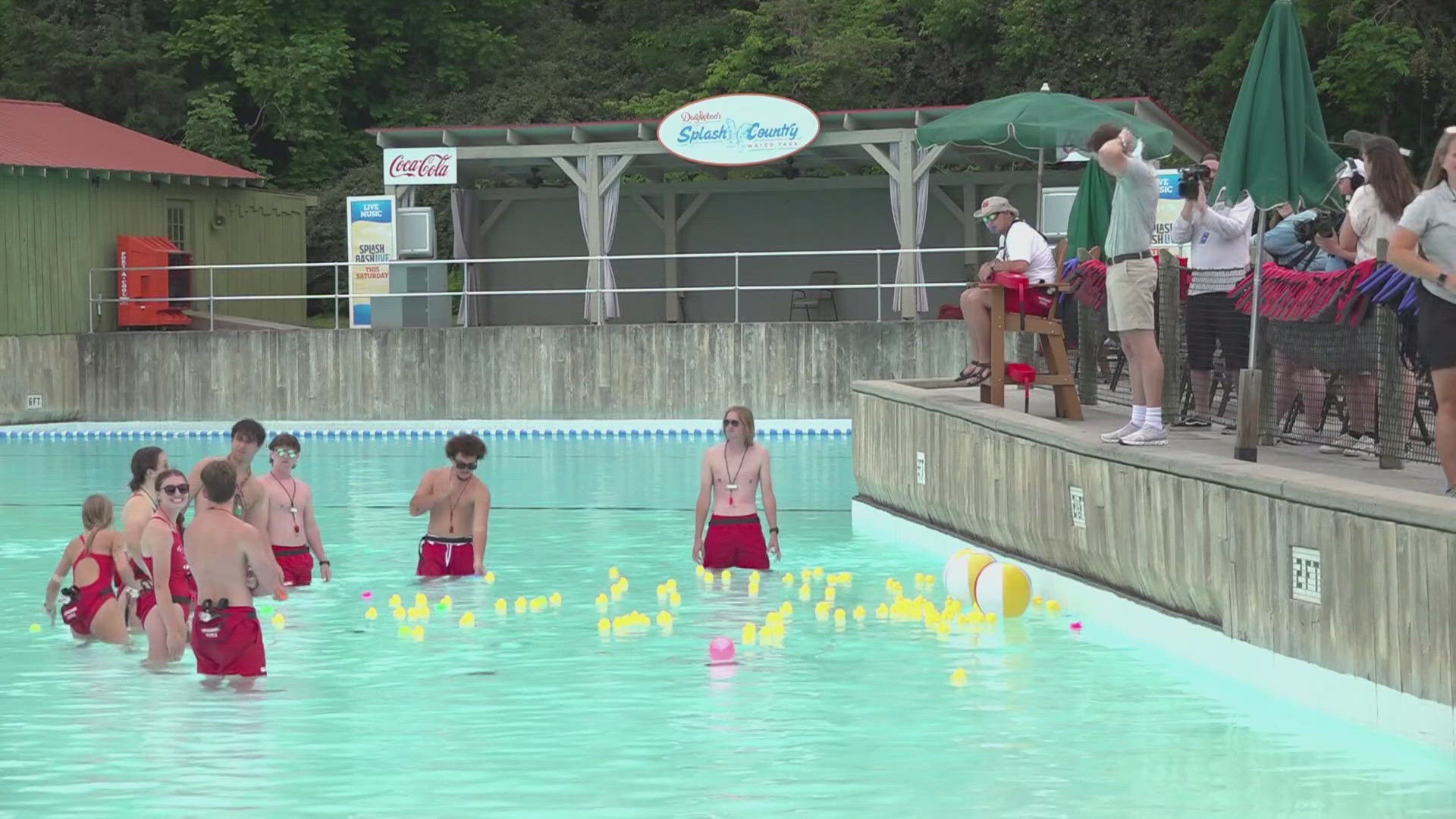 Splash Country's lifeguards, and our very own Katie Inman, got a refresher on how to keep the waters safe.