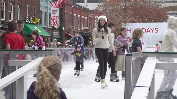 Holidays on Ice rink opens in Downtown Knoxville