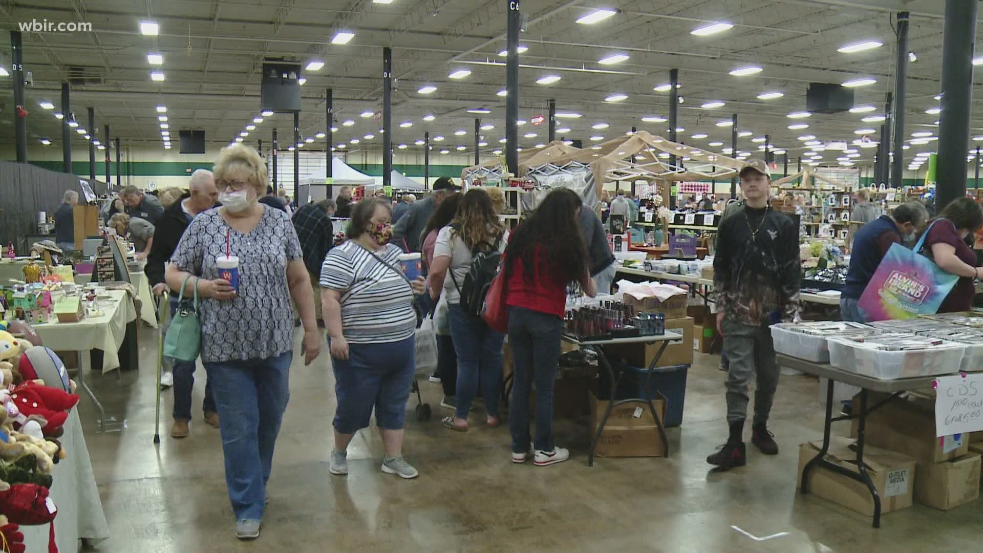 The Knoxville Flea Market made a comeback over the weekend after the previous event was canceled in February.