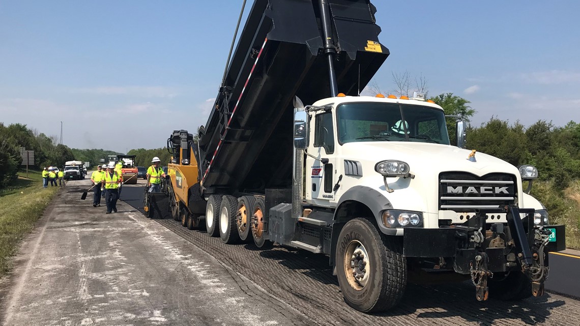 TDOT repaving section of I81 in Greene Co. after commercial vehicle crash damaged road