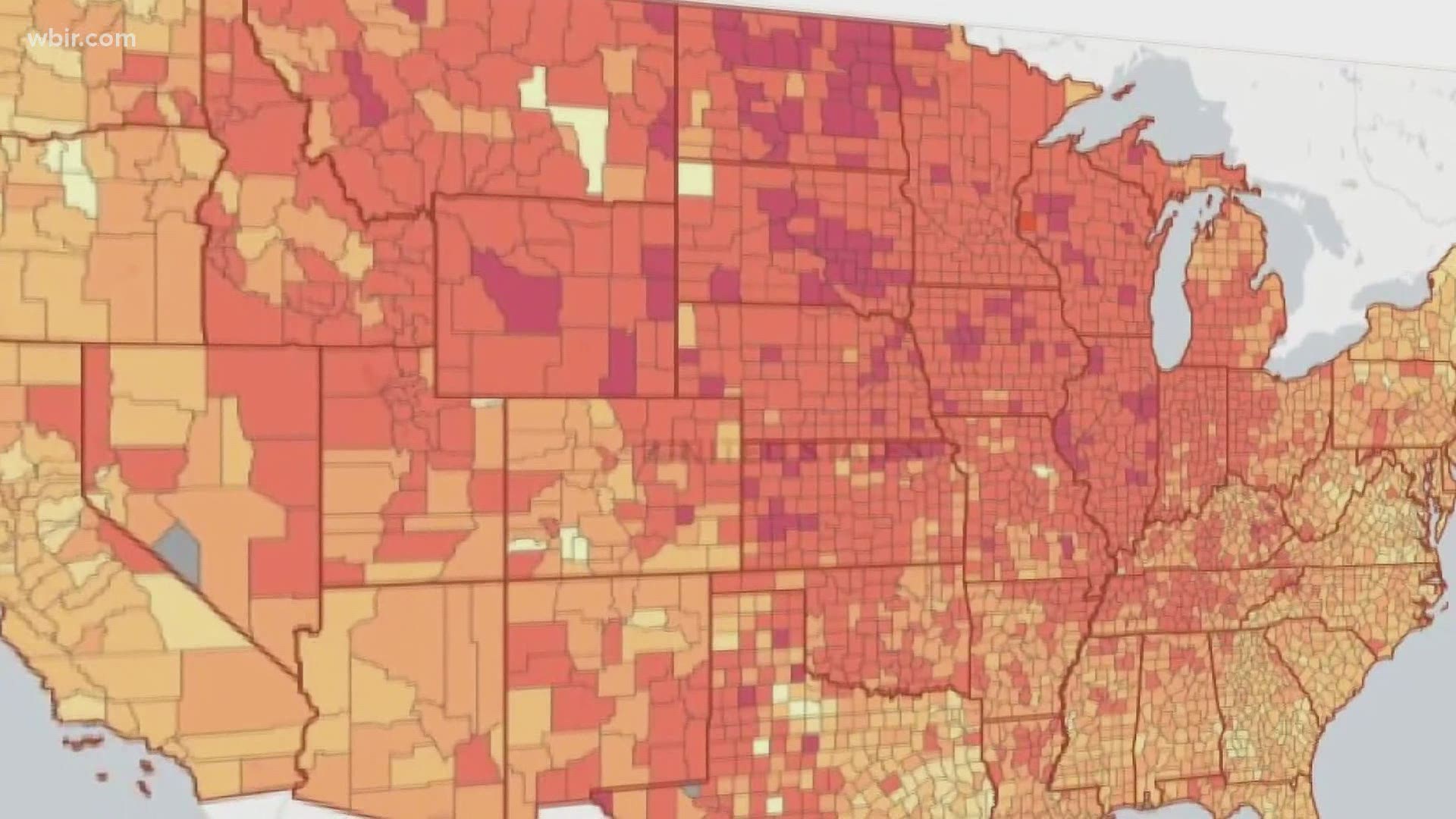 If you're considering traveling for the holidays, a new interactive map helps you weigh the risk of attending an event or gathering in any county across the U.S.