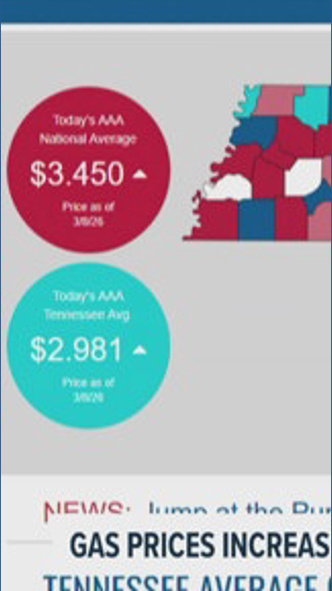 Gas prices are rising across Tennessee | wbir.com