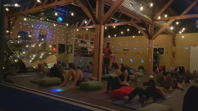 Knoxville yoga studio celebrates Fridays with 'Sober Happy Hour' to help those recovering from addiction