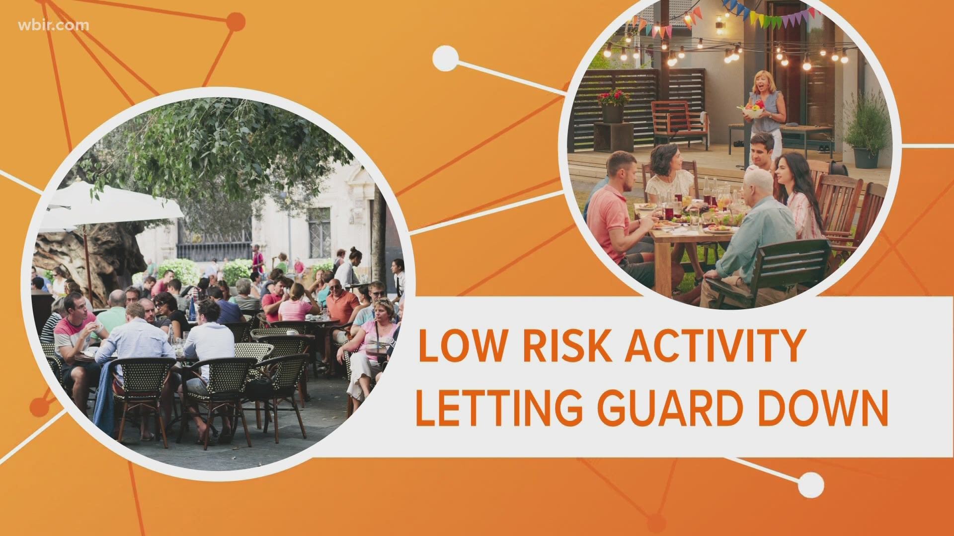 Sharing a meal outside with your friends is something a lot of us think as low risk for catching COVID-19 but experts say the virus is spreading because of one thing