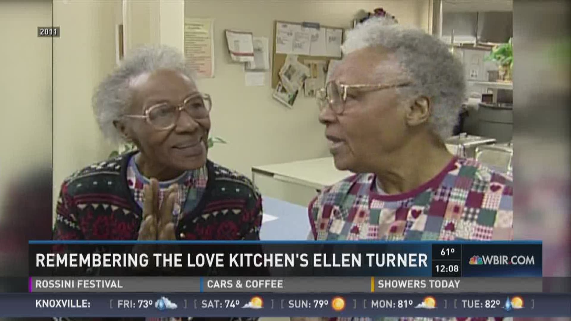 Ellen Turner, the co-founder of the Love Kitchen, died on April 22, 2015. She's being remembered today for her devotion to the community.