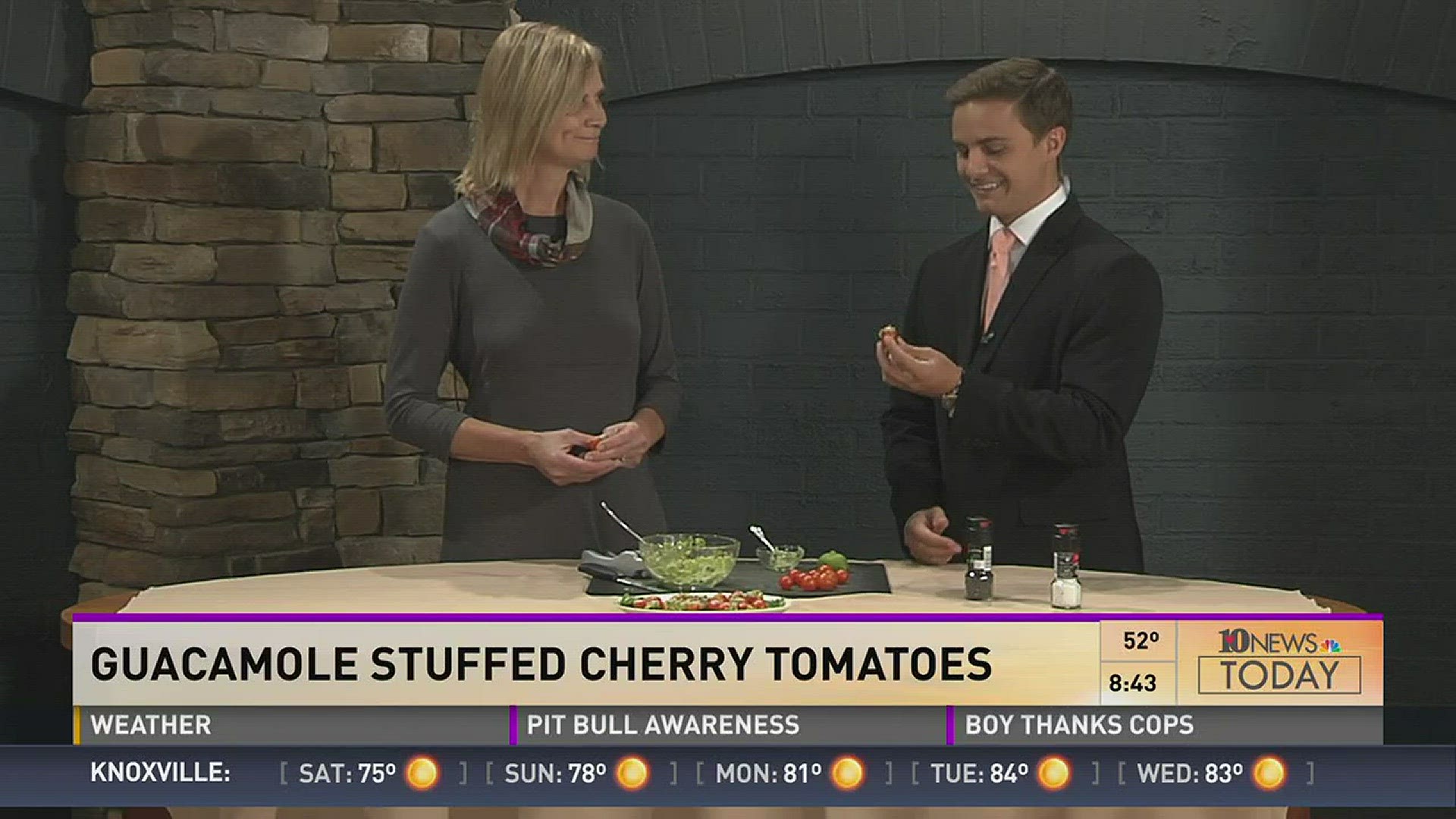 Barbie Haas from Blount Memorial shares with Daniel Sechtin how to make Guacamole Stuffed Cherry Tomatoes.