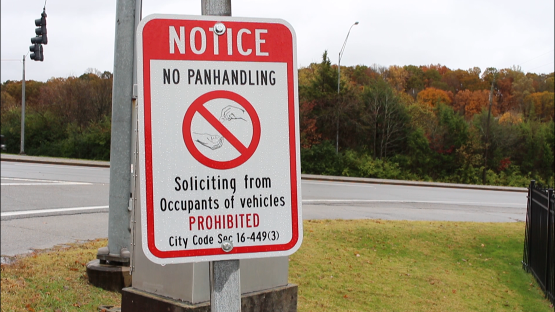 'No Panhandling' signs popping up at busy Knoxville intersections ...