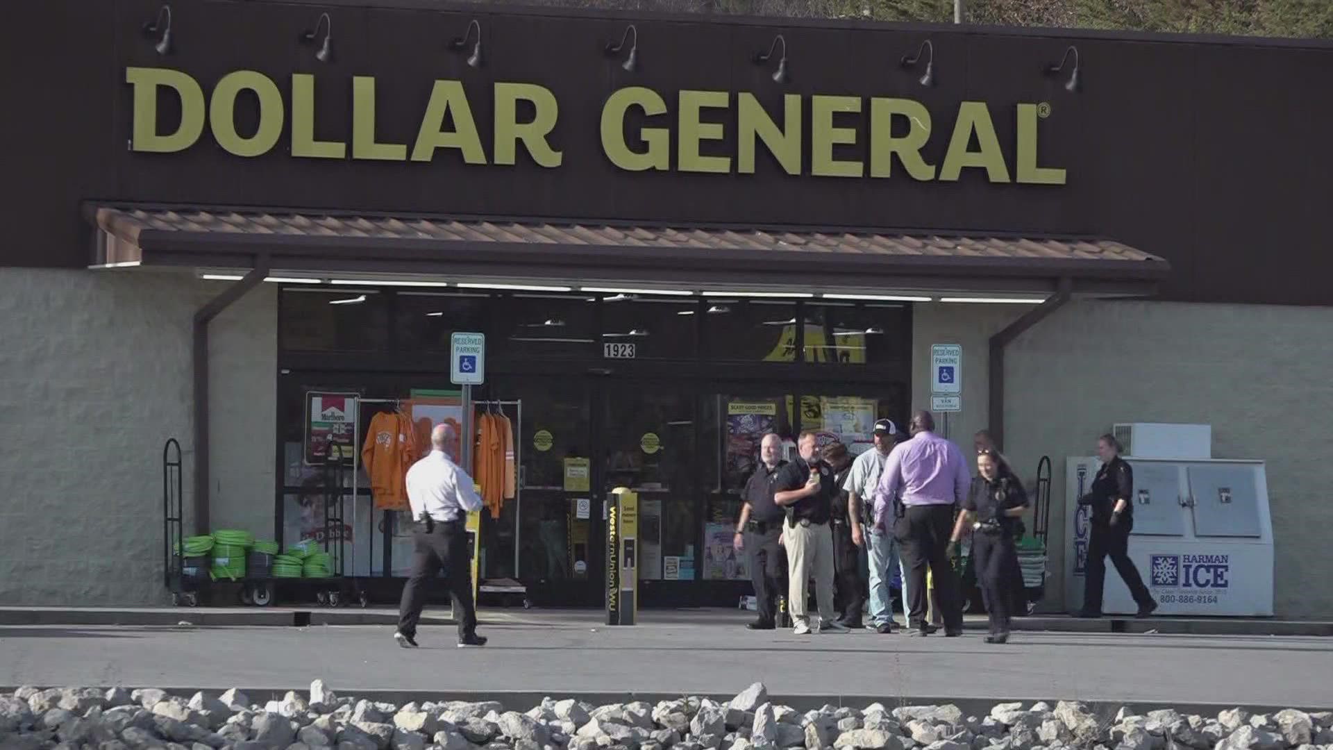Sheriff Spangler said a traffic stop turned into a standoff situation at a Dollar General off I-75 in Heiskell.