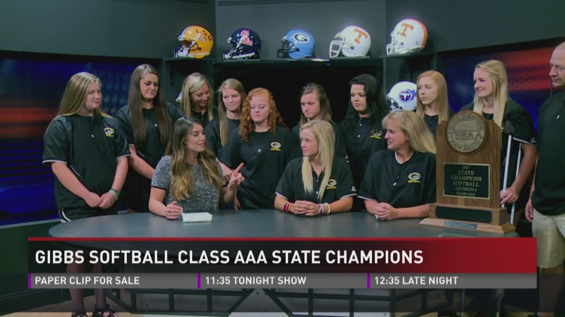 The Gibbs High School 2017 state championship visits the WBIR studio to talk about their title.