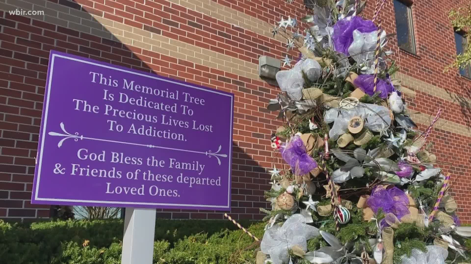 A GROUP OF FAMILIES GATHERED IN BLOUNT COUNTY TO HONOR THEIR LOVED ONES ALL GONE TOO SOON BECAUSE OF ADDICTION.