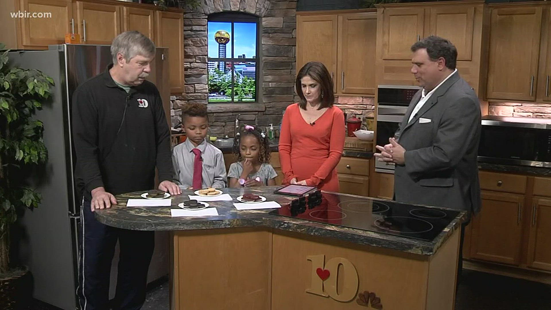 Our Junior anchor and her twin brother join Ed Rupp in a taste test in honor of Oreo cookie day.,March 6, 2018-4pm