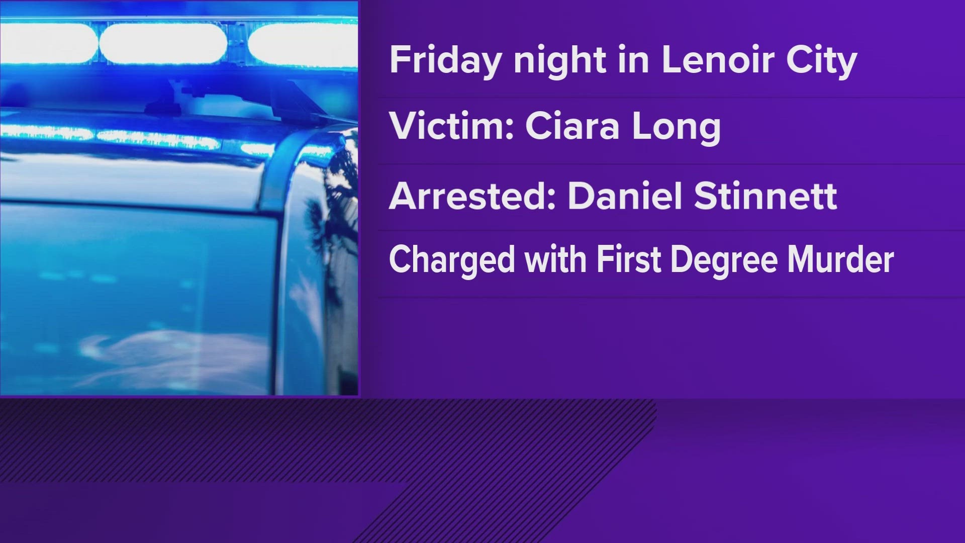 According to LCPD, Ciara Long was found dead in a common area of the complex after being stabbed multiple times.