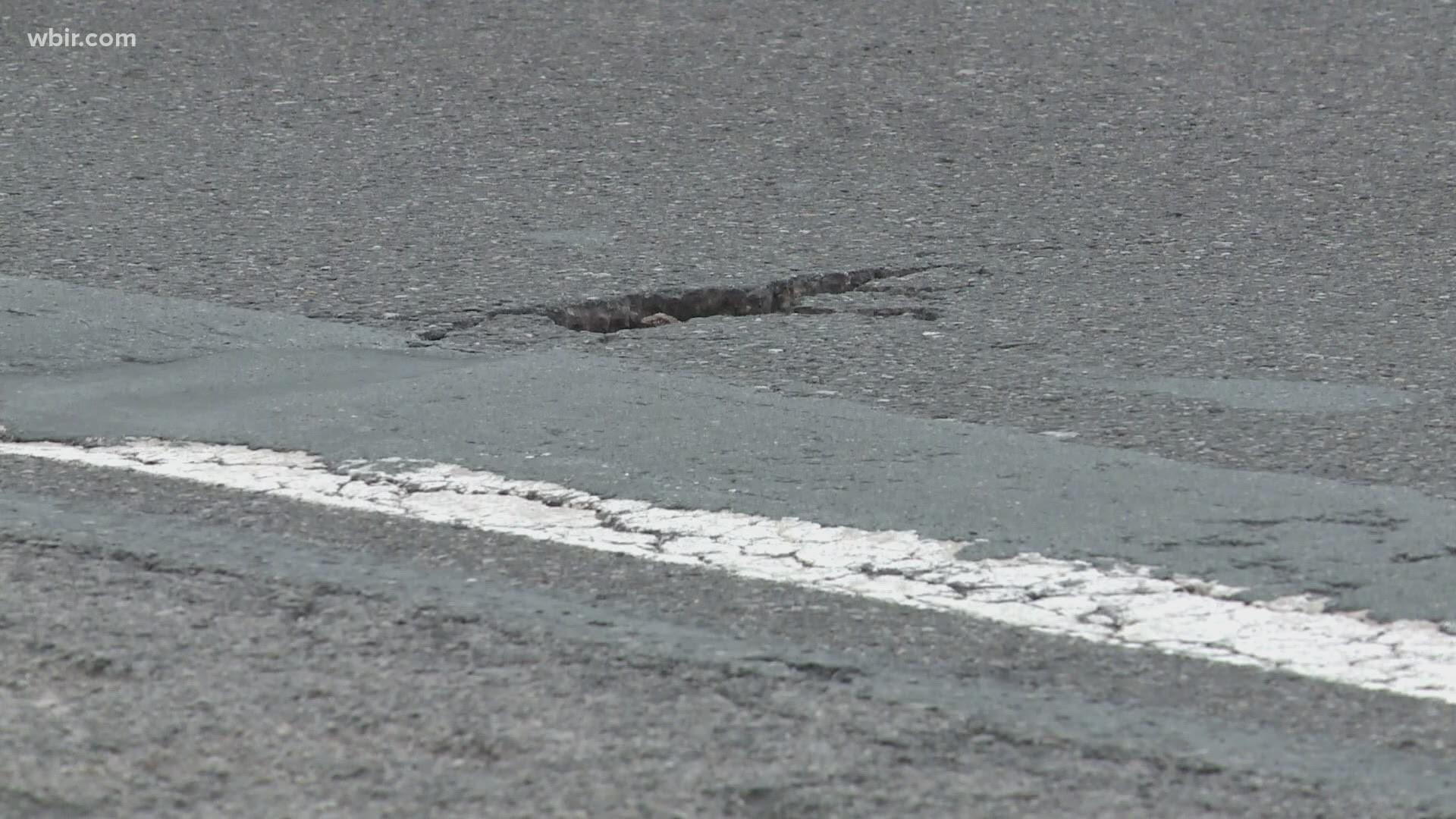 The Tennessee Department of Transportation said that it relies on the public to help locate potholes so that they can be filled.