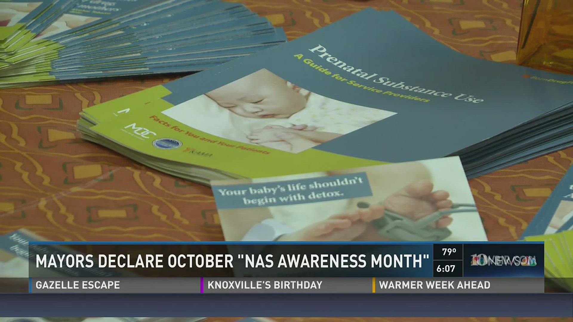 Oct. 3, 2016: Mayors Madeline Rogero and Tim Burchett visited a non-profit that helps new mothers and pregnant women fighting addiction to officially recognize October as Neo-natal Abstinence Syndrome Awareness Month.