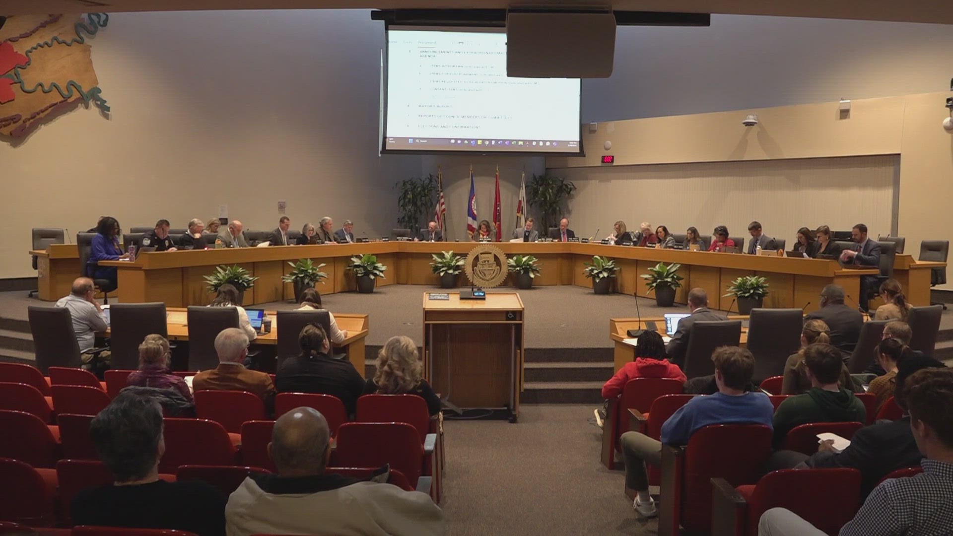 The city council kept in place a rule requiring property owners to live on the properties that would be rented out.