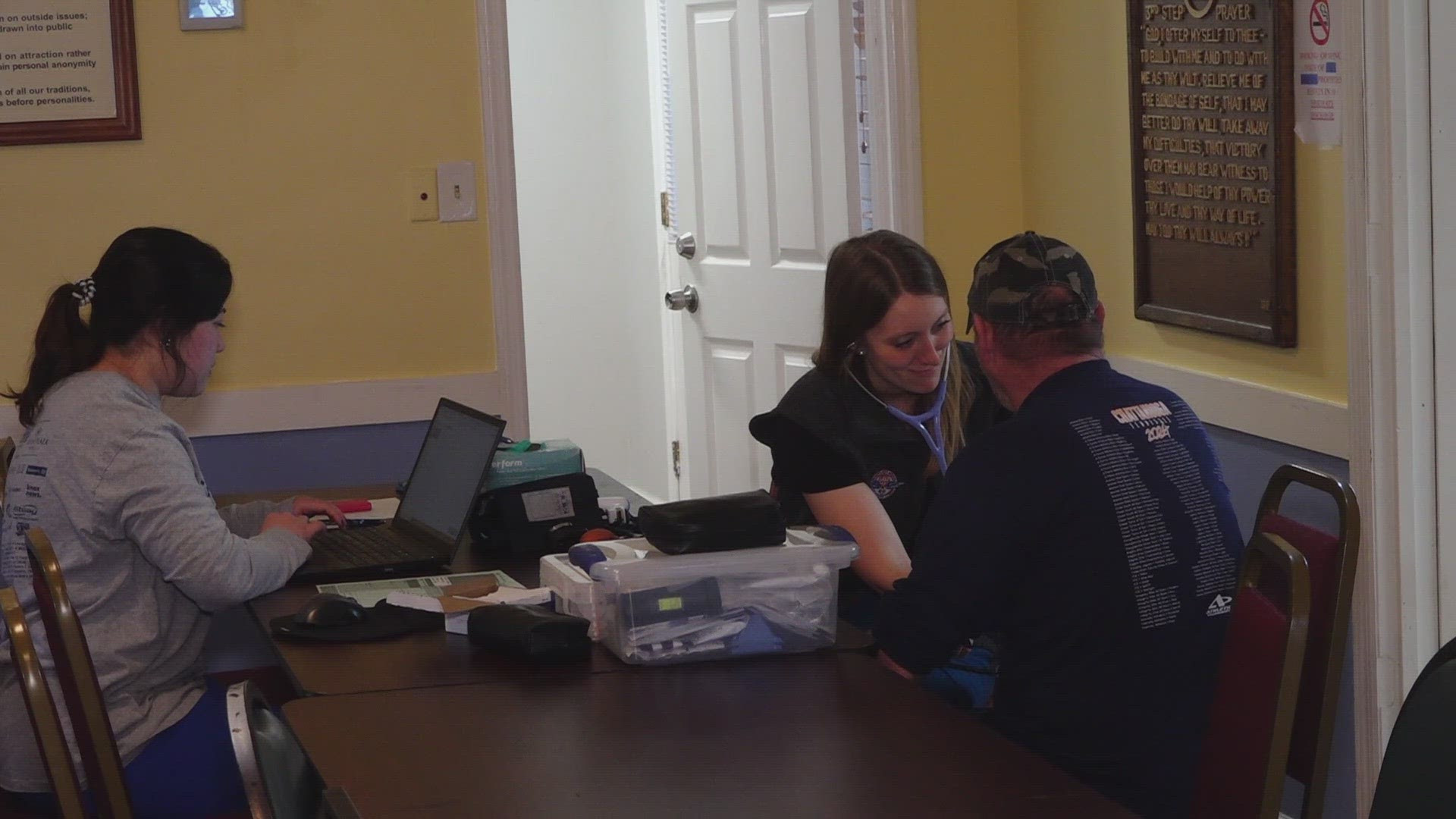 RAM only provided telehealth medical services at Tuesday's clinic. No dental or vision services were available.