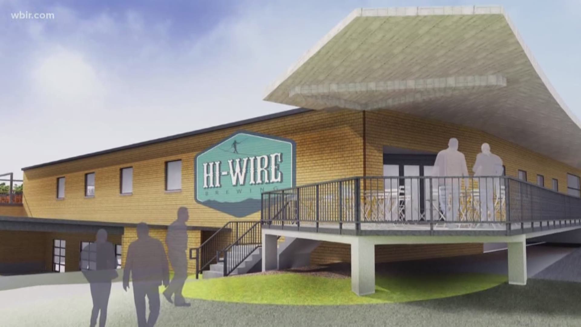The brewery says the Sevier Ave. location will have 2 outdoor decks, including a rooftop with views of downtown.
