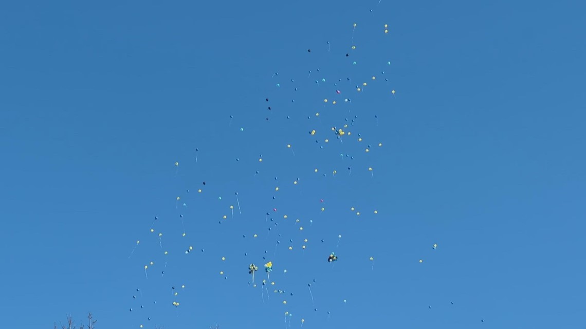 Union Co. community remembers five victims in house fire with balloon release