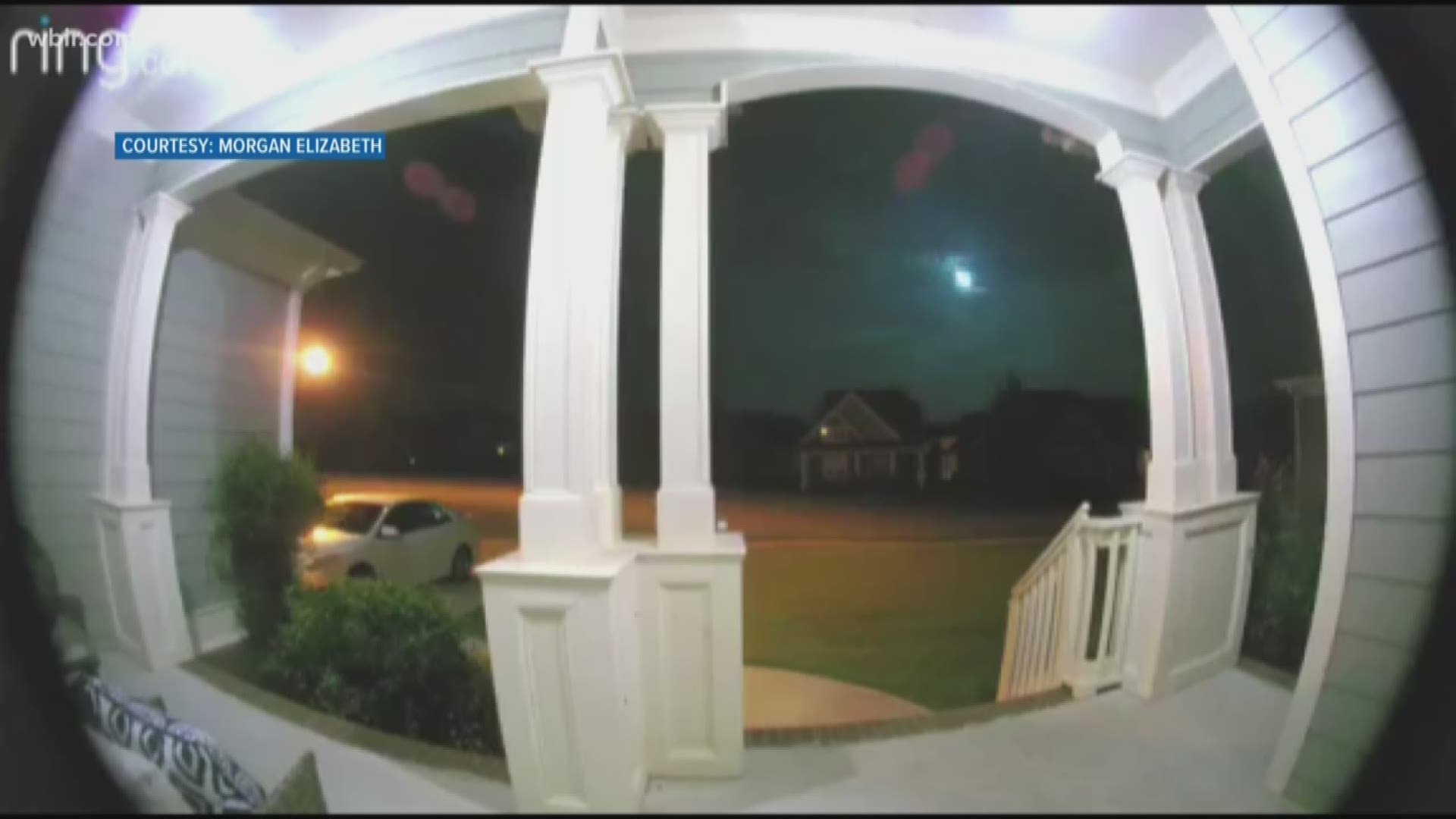 Dozens of people reported seeing a fireball gleaming in the sky.