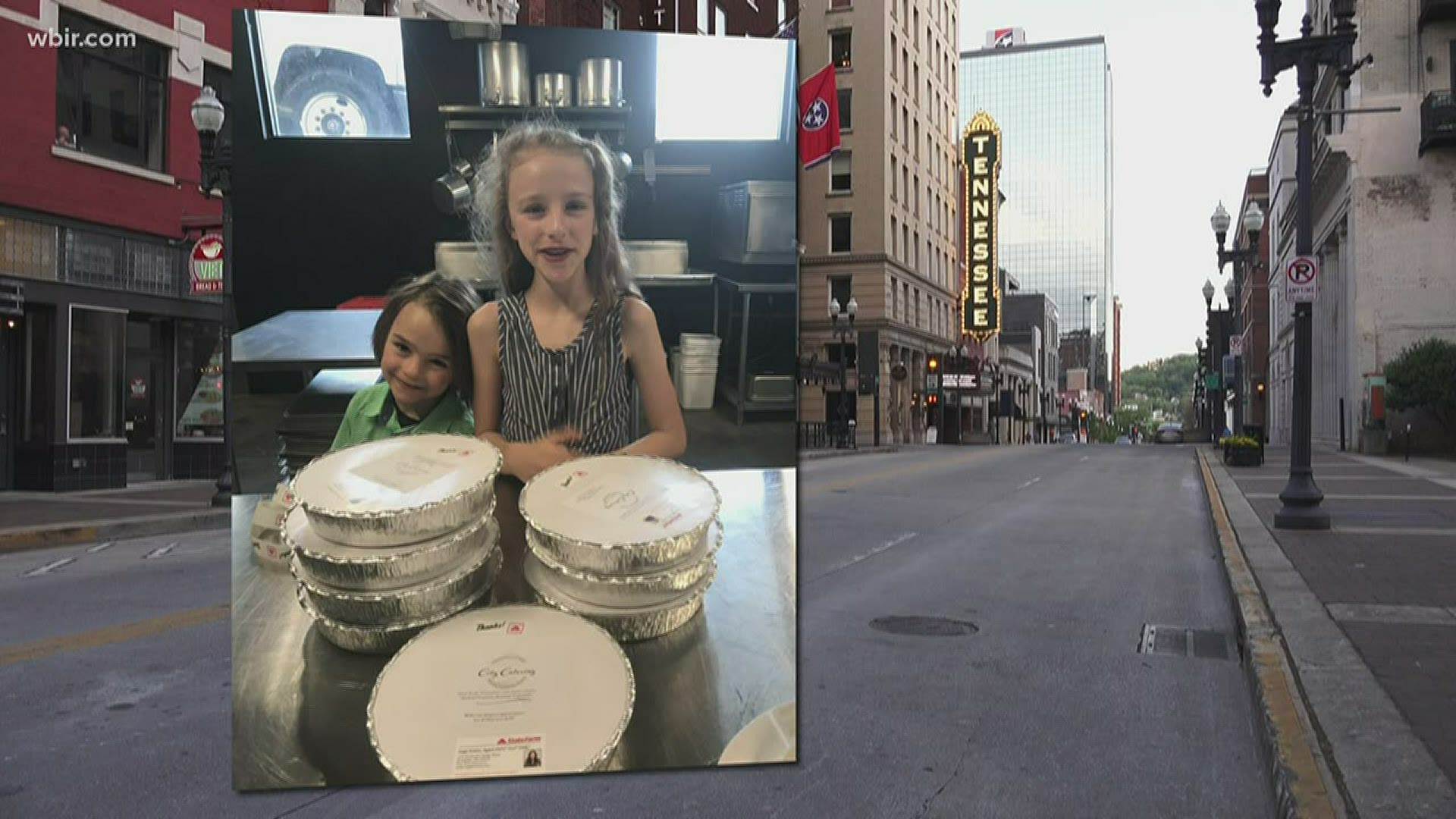 A nonprofit started by a Knoxville 7 and 9-year-old is feeding frontline workers with food from local restaurants.
