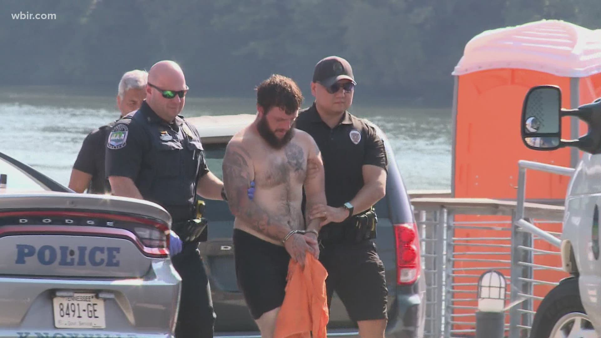 Police said the suspect jumped into the Tennessee River to try and escape them following a failed attempt to steal a boat.